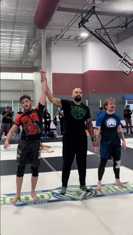 Josh winning a BJJ tournament in Brooklyn